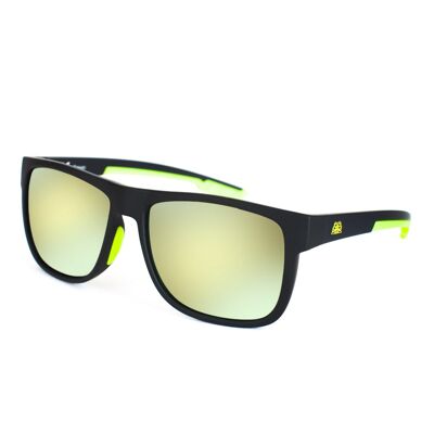 B2BA Sunglasses Mirror Black-Yellow