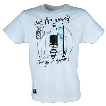 Surfez sur le monde T-shirt 1