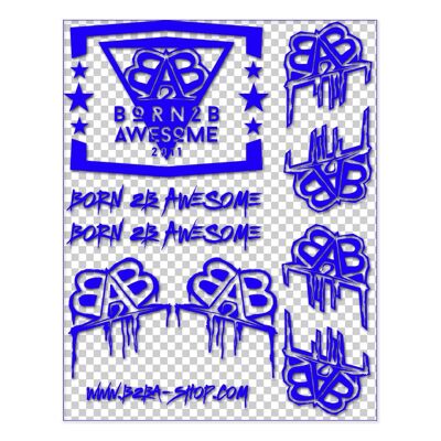 Sticker Plottpack 30cm x 23.5cm - blue