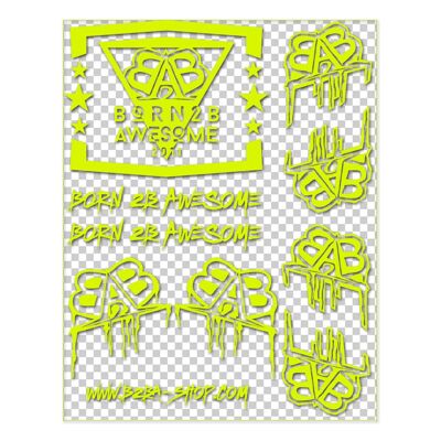 Sticker Plottpack 30cm x 23.5cm - yellow