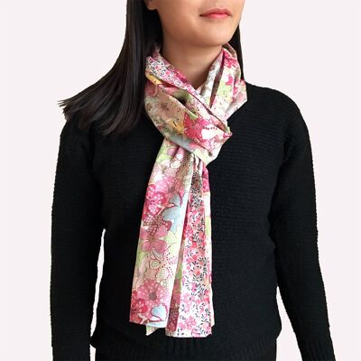 Reversible scarf in Liberty Mauvey / wiltshire pink S