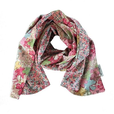 Wende-Schal in Liberty Mauvey / Wiltshire Pink L.