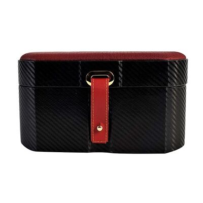 Rigid Case MT Travel -Double- Black Carbon/Bordeaux Leather