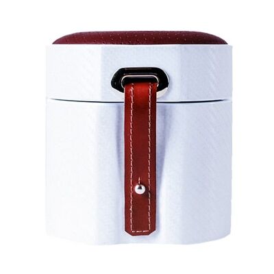 Rigid Case MT Travel -Single- White Carbon/Bordeaux Leather