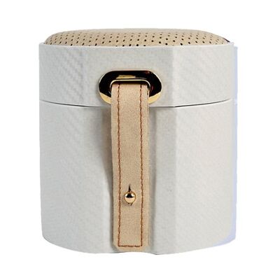 Rigid Case MT Travel -Single- White Carbon/Cream Leather