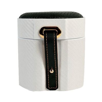 Rigid Case MT Travel -Single- White Carbon/Green Leather