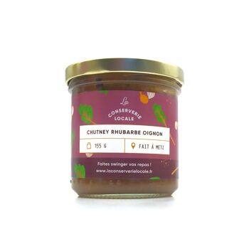 Chutney Rhubarbe Oignon 155g