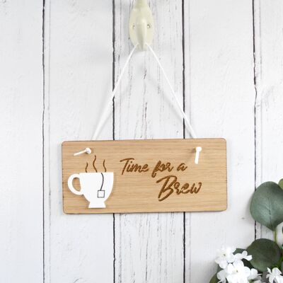 Time For A Brew Wooden Sign