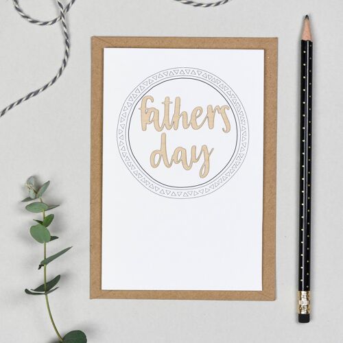 Father's Day Wooden Words Card