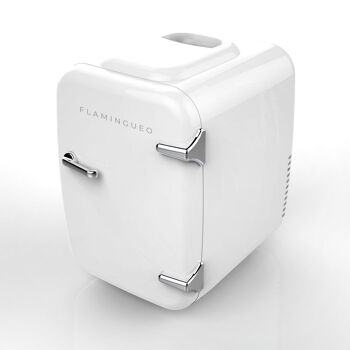 Réfrigérateur portable 4L pour cosmétiques avec fonction chaud et froid blanc 1