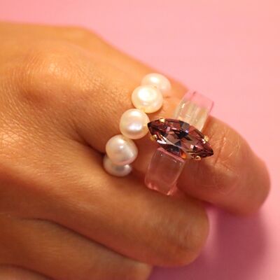 Anillo Sugar - Rosa Claro/Rosa