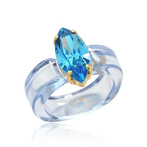 Sugar Ring - Aquamarine/Blue