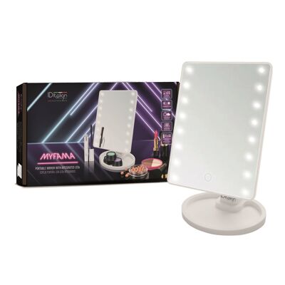 MYFAMA PORTABLE MAKE-UP MIRROR WITH LEDS