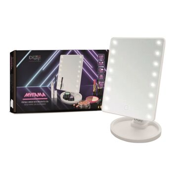 MIROIR DE MAQUILLAGE PORTABLE AVEC LED MYFAMA 1