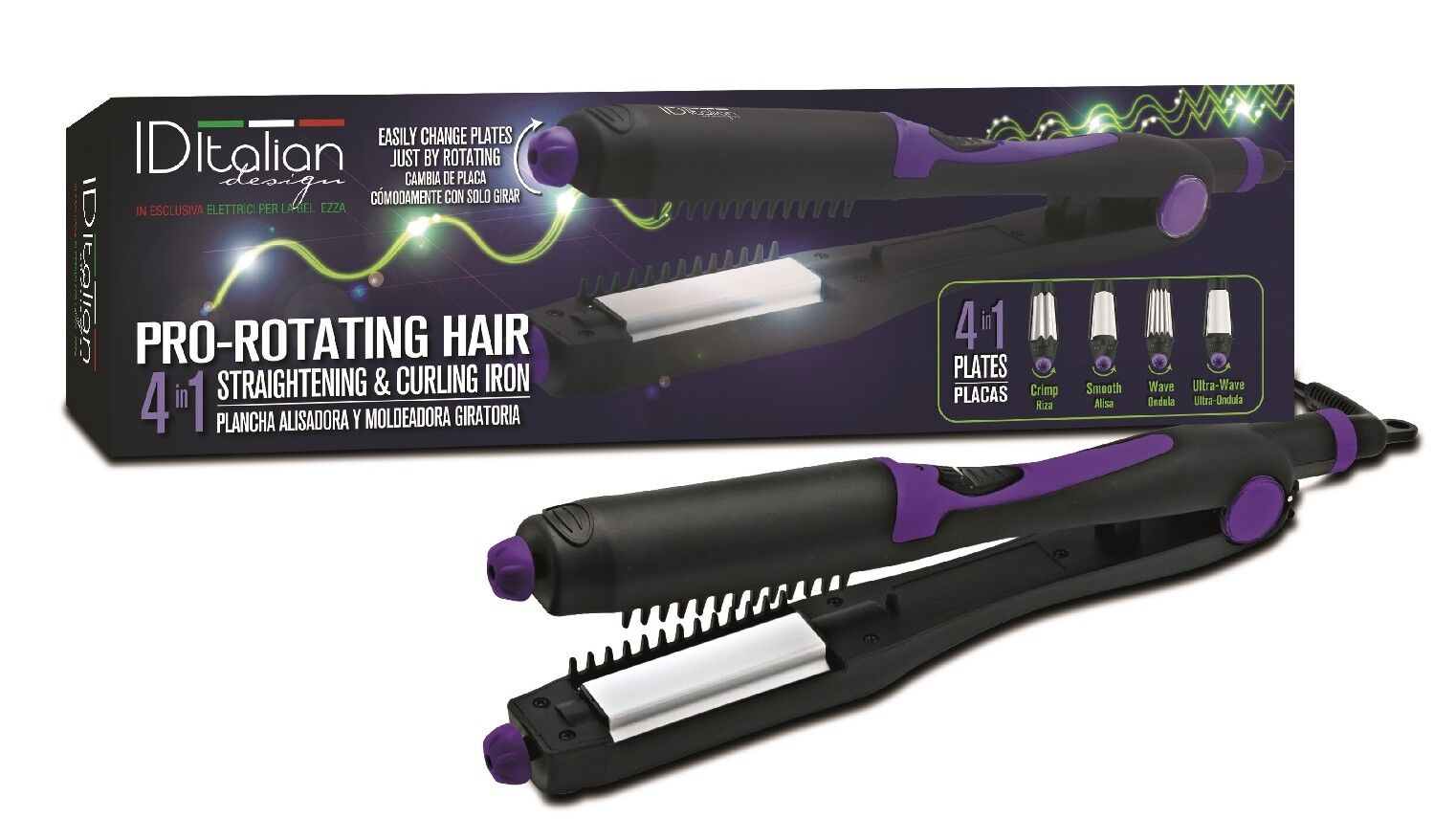 INTERCHANGEABLE MAGIC IRON (PRO-ROTATING HAIR)
