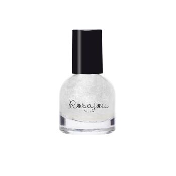 Vernis pour enfant à l'eau et pelliculable blanc nacré "Perle" 2