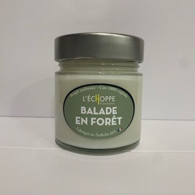 BOUGIE PARFUMEE CIRE 100 % VEGETALE SOJA    180 G BALADE EN FORET