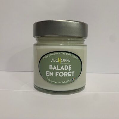 SCENTED CANDLE 100% VEGETABLE SOYA WAX 180 G WALKING IN THE FOREST