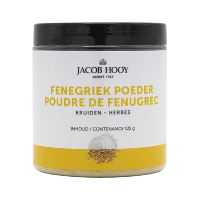 Fenegriekzaad gemalen Pot 125gr