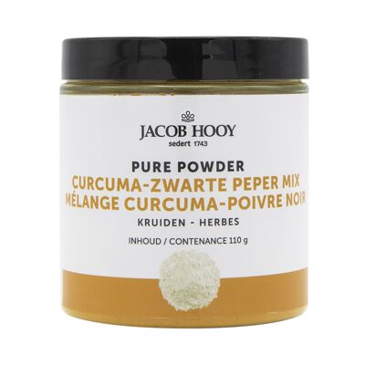 Pure Powder Curcuma - zwarte peper mix 110 gram