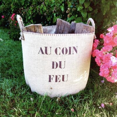 Sac a bois "au coin du feu"