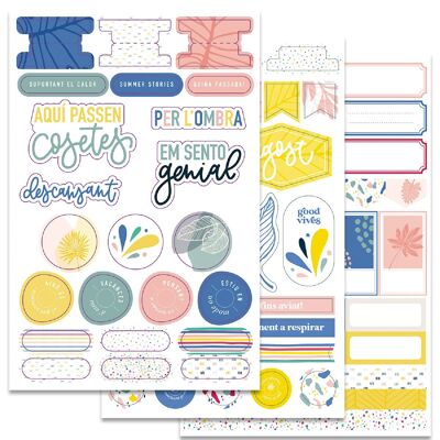 EXTRA Set of Die Cuts + Stickers + Labels HOLIDAY - català