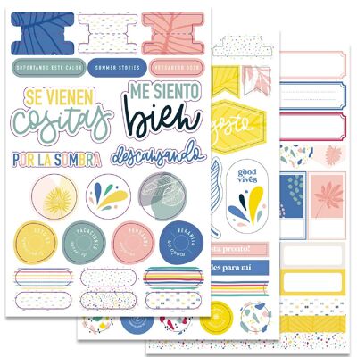 Set EXTRA de Die Cuts + Pegatinas + Labels HOLIDAY