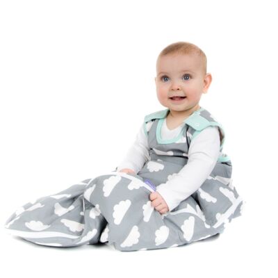 Babasac Cloud Turquoise trim 6-18 months