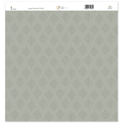 Paper 12x12 one side "Khaki Wallpaper" BOHO