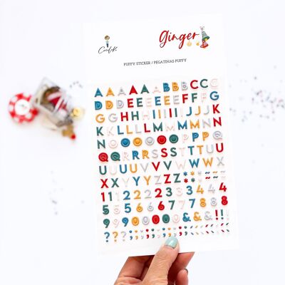 Puffy Ginger Alphabet