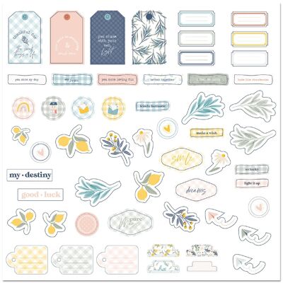 Set of Die Cuts Words Picnic - English