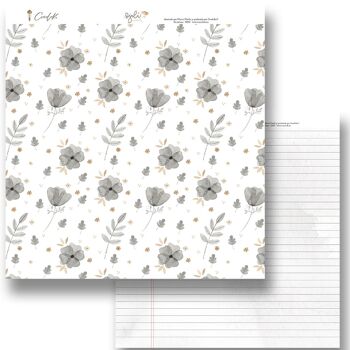 Bloc de 12 Feuilles 12"x12" 3