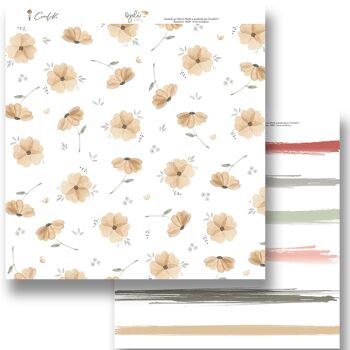 Bloc de 12 Feuilles 12"x12" 5