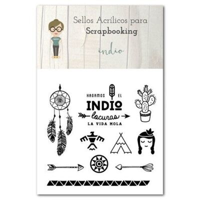 Francobolli indiani per scrapbooking