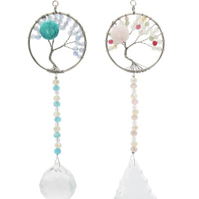 Edelsteinbaum Herz Suncatcher