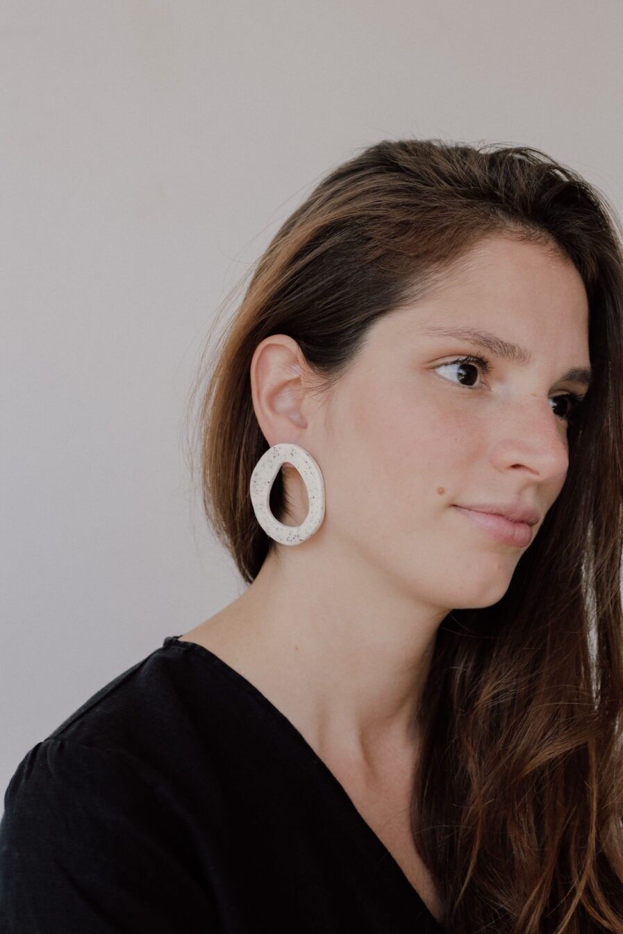 Orecchini Mercedes in ceramica leggera VARI COLORI