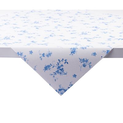 Einweg Tischdecke Bonnie in Blau aus Linclass® Airlaid 80 x 80 cm, 1 Stück - Floral