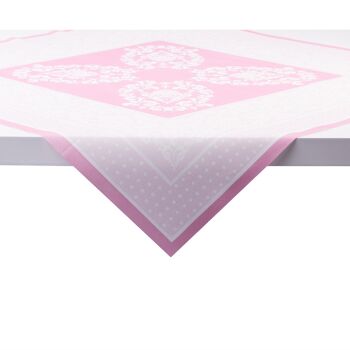 Nappe jetable Bine en rose en Linclass® Airlaid 80 x 80 cm, 1 pièce 1