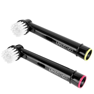 Cabezales de cepillos de dientes eléctricos reciclables LiveCoco - Cerdas suaves