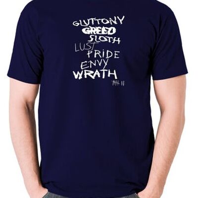 T-shirt Seven Inspired - Seven Deadly Sins marine