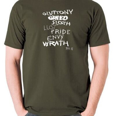 Seven Inspired T-Shirt - Seven Deadly Sins oliv