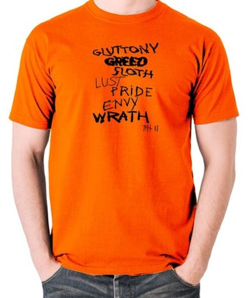 Seven Inspired T Shirt - Seven Deadly Sins orange