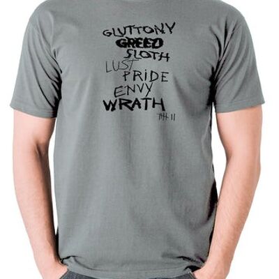 T-shirt Seven Inspired - Seven Deadly Sins gris