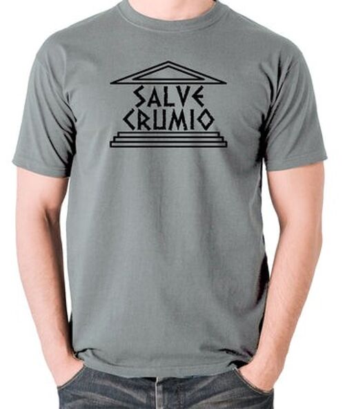 Plebs Inspired T Shirt - Salve Grumio grey