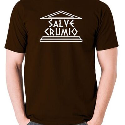 Plebs inspiriertes T-Shirt - Salve Grumio Schokolade