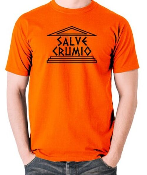 Plebs Inspired T Shirt - Salve Grumio orange