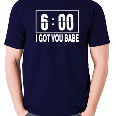 Groundhog Day inspiriertes T-Shirt - ich habe dich Babe Marineblau