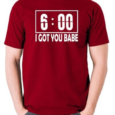 Camiseta inspirada en el Día de la Marmota - I Got You Babe rojo ladrillo