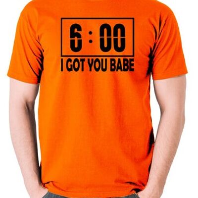 Groundhog Day Inspired T Shirt - I Got You Babe orange