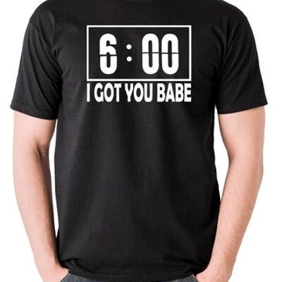 Groundhog Day inspiriertes T-Shirt - ich habe dich Babe schwarz